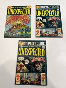Vintage DC Unexpected Horror Comics Issues 151 & 161 (Lot of 3)