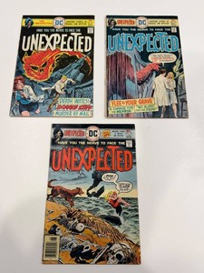 Vintage DC Unexpected Horror Comics Nos. 167, 170 & 173 (Lot of 3)