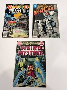 DC Horror Comics - Unexpected Nos. 189 & 217, Weird Mystery Tales No. 1 (3-Comic Mixed Lot)