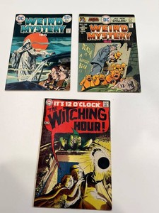 Vintage DC Horror Comics - Weird Mystery Tales & the Witching Hour (Lot of 3)