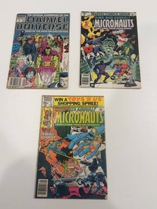 Marvel Comics Micronauts Annuals & Marvel Universe Handbook (Lot of 3)