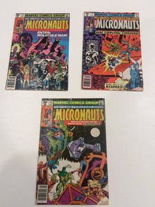 Marvel the Micronauts Comic Books Issues 23-25 (Lot of 3)