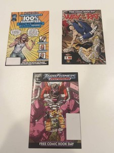 Free Comic Book Day Comics - Way of the Rat & Transformers Armada (Lot of 3)