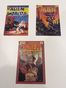 Alien Worlds & Alien Encounters Comics (Lot of 3)
