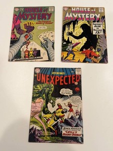 Vintage DC House of Mystery & Tales of the Unexpected Comics (Lot of 3)