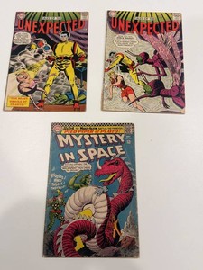 Vintage DC Tales of the Unexpected & Mystery in Space Comics (Lot of 3)