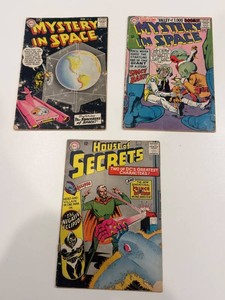 Vintage DC Comics Mystery in Space & House of Secrets (Lot of 3)