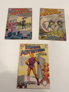 Vintage DC Comics Strange Adventures Comic Books 1956 (Lot of 3)