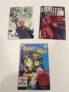 3-Comic Mixed Lot - Absolute Martian Manhunter #2, Brutal #3 & Our Army at War #81