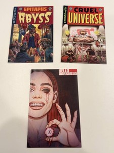 EC Comics Horror Titles - Epitaphs, Cruel Universe & Hello Darkness (Lot of 3)