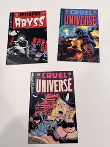 EC Comics Epitaphs From the Abyss & Cruel Universe Comic Books (Lot of 3)