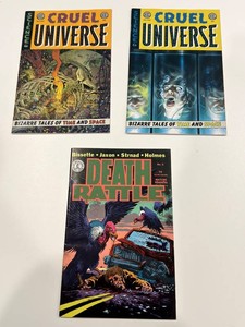 Cruel Universe & Death Rattle Comic Books (Lot of 3)
