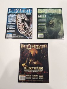 Vintage Rue Morgue Horror Magazine Issues 72, 73 & 80 (Lot of 3)