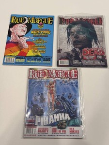 Rue Morgue Magazines & Horror Movie Posters Mixed Lot