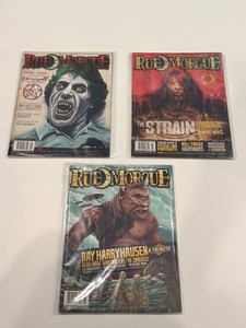 RUE MORGUE Horror Magazine Issues 90, 92 & 93 (Lot of 3)
