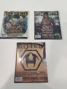 Rue Morgue Horror Magazine Collection (Lot of 3)