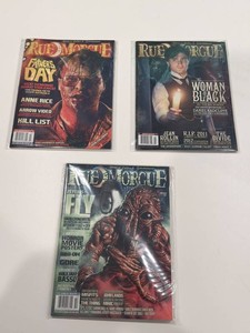 Rue Morgue Horror Magazine Issues 116, 119 & 120 (Lot of 3)