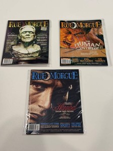 Rue Morgue Horror Magazine Issues 127, 155 & 156 (Lot of 3)