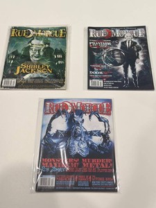 Rue Morgue Horror Magazine Issues - Shirley Jackson, Phantasm & Rob Zombie (Lot of 3)