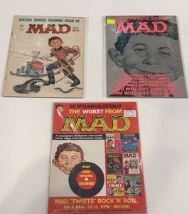 Vintage MAD Magazine Issues & the Worst From MAD (Lot of 3)
