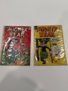Vintage Ajax Mighty Bear Comic Books (Lot of 2)