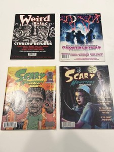 Weird Tales, Rue Morgue, Scary Monster & Scary Monsters Horror Magazine Mixed Lot of 4