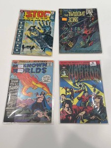4-Comic Mixed Lot - DC Special, Twilight Zone, Unknown Worlds & Haunted Love