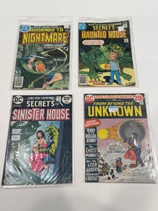 Vintage DC Horror Comic Books - Doorway, Haunted & Sinister Houses (Lot of 4)