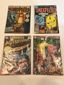 Vintage DC Comics the Unexpected & Strange Adventures (Lot of 4)