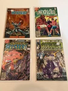 Vintage DC Horror Comics - House of Mystery, Unexpected & Phantom Stranger (Lot of 4)