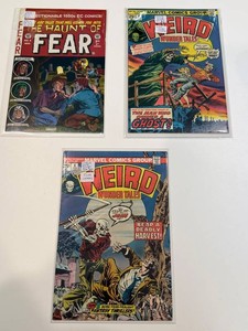 EC Comics Haunt of Fear #9 & 2 Weird Wonder Tales #6 Mixed (Lot of 3)