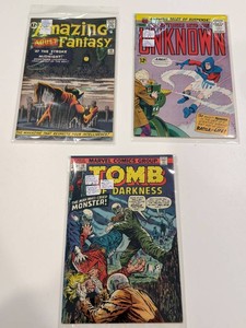Amazing Adult Fantasy, Tomb of Darkness & Adventures Into the Unknown Mixed Lot (Lot of 3)