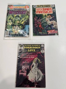 DC Horror Comic Books - House of Mystery, Dark Mansion & Forbidden Love (Lot of 3)