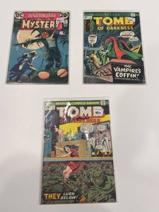 Vintage DC & Marvel Horror Comics (Lot of 3)