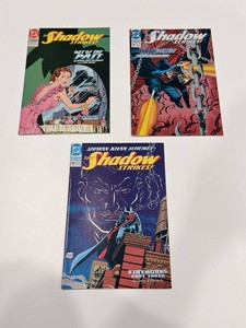 Vintage DC the Shadow Strikes Comic Books #10, #11 & #15 (Lot of 3)