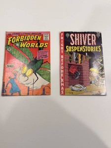 Forbidden Worlds & Shiver Suspensories Comic Books Mixed Lot