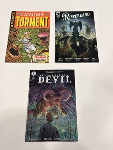 Horror Comic Book Assortment - Catacomb of Torment, Ripperland & Devil (Lot of 3)