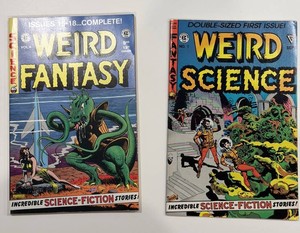 E.C. Weird Fantasy Vol. 4 & Weird Science No. 1 Comic Books Mixed Lot