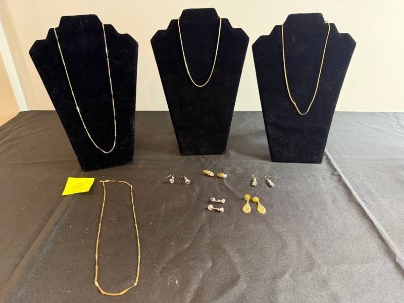 VTG Costume Jewelry - Avon Necklace & Earrings Mixed Lot