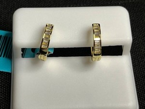 Moissanite Hoop Earrings - 925 Sterling Silver, 0.37 CTW VS D - $199 retail tag