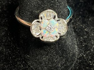 Opal Ring - 925 Sterling Silver White Opal Size 7 - $399 retail tag