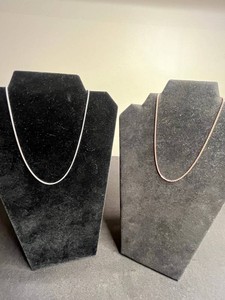 Sterling Silver Chain Necklaces - Wheat & Italian (Lot of 2) - 2.88 grams