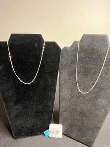 Sterling Silver Jewelry Mixed Lot - Sunburst Curb Necklaces each w $150 retail tag & Moissanite Earrings w $299 retail tag
