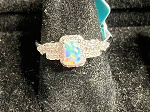 Sterling Silver White Opal Ring Size 7 - $299 retail tag