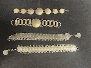 Vintage Coin Bracelets - Mixed Medallion Group (Lot of 4)