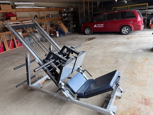 Heavy Duty Leg Press Machine  Will not fit though 36 doorway when taken apart.
