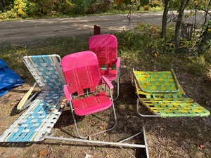 Assortment of folding chairs