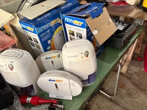 Lot of 6 petite dehumidifiers