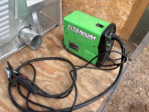 Titanium easy flux welder and new helmet