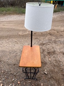 End table with built in lamp